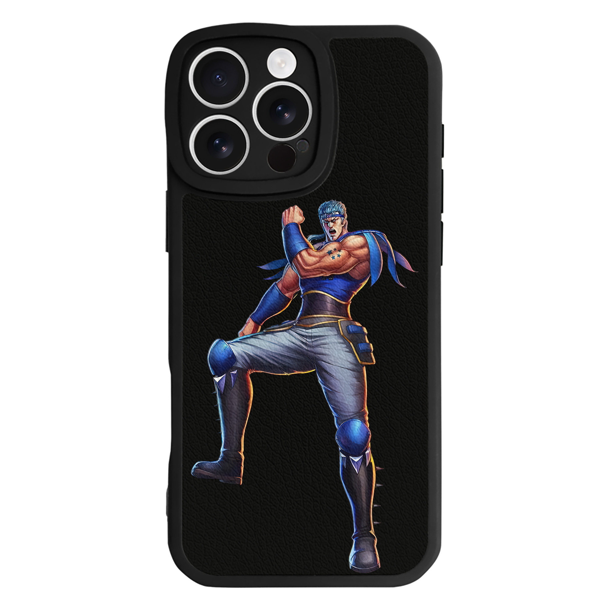 （画像用） 北斗の拳 Fist of the North Star 【iPhone 16シリーズ対応】シリコンスマホケース（レザー調） 材質：シリコン